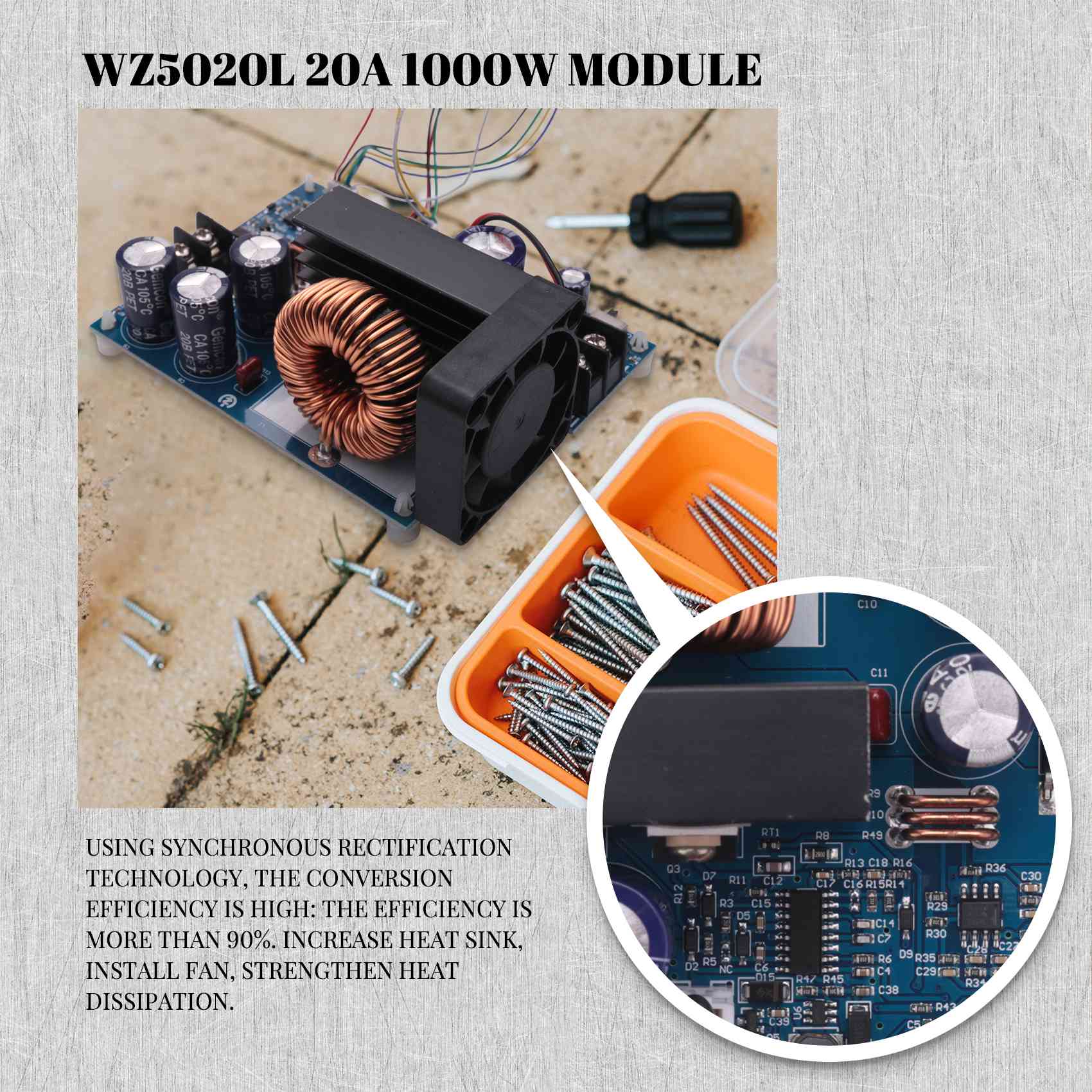 AC18 (Гарантировано) WZ5020L 2 – обзор и цена Step Down Dc Power Supply Module 1000W
