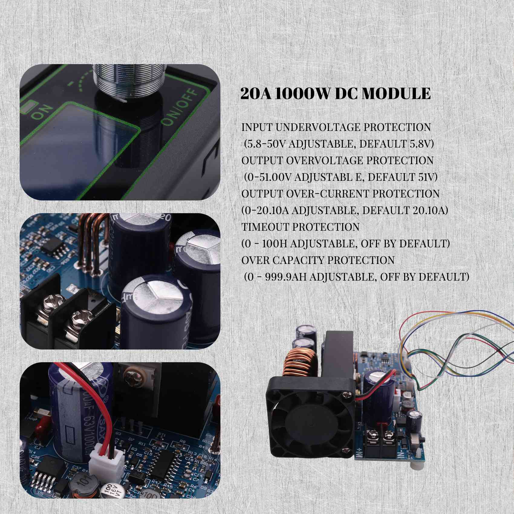 [NEWA08R] WZ5020L 20A 1000W DC – обзор и цена Step Down Dc Power Supply Module 1000W